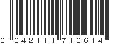 UPC 042111710614