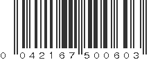 UPC 042167500603