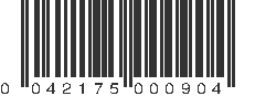 UPC 042175000904