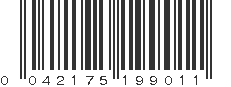 UPC 042175199011