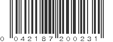 UPC 042187200231