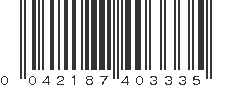 UPC 042187403335