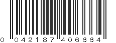 UPC 042187406664