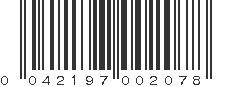 UPC 042197002078