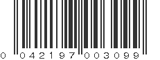 UPC 042197003099