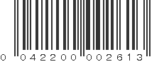 UPC 042200002613