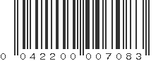 UPC 042200007083