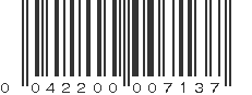 UPC 042200007137