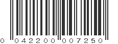 UPC 042200007250