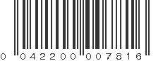 UPC 042200007816