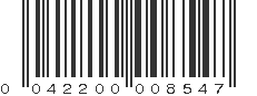 UPC 042200008547