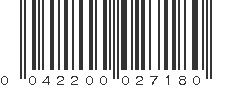 UPC 042200027180