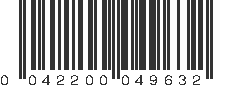 UPC 042200049632