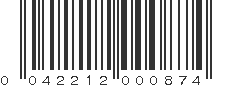 UPC 042212000874