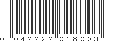 UPC 042222318303