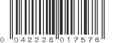 UPC 042228017576
