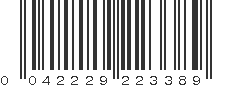 UPC 042229223389