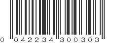 UPC 042234300303