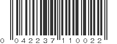 UPC 042237110022