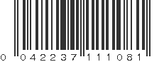 UPC 042237111081