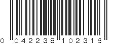 UPC 042238102316