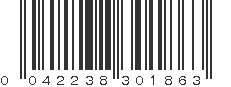 UPC 042238301863