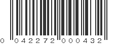 UPC 042272000432