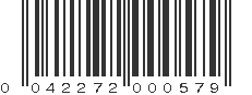 UPC 042272000579