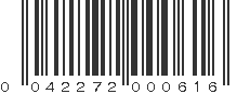 UPC 042272000616