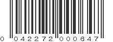 UPC 042272000647