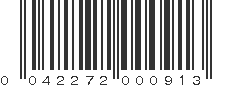 UPC 042272000913