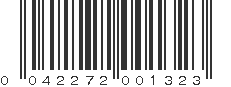 UPC 042272001323