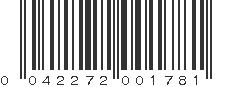 UPC 042272001781