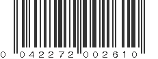 UPC 042272002610