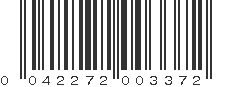 UPC 042272003372