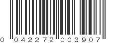 UPC 042272003907