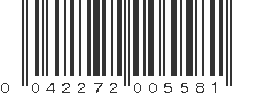 UPC 042272005581