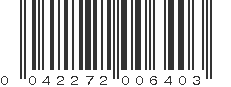 UPC 042272006403