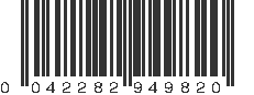 UPC 042282949820