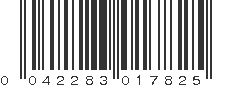 UPC 042283017825