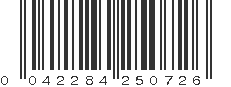 UPC 042284250726