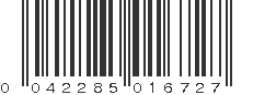 UPC 042285016727