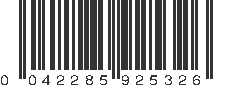 UPC 042285925326