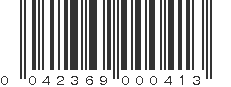 UPC 042369000413