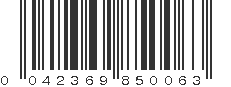 UPC 042369850063