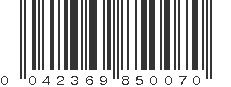 UPC 042369850070