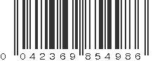 UPC 042369854986