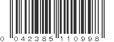 UPC 042385110998