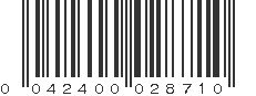 UPC 042400028710