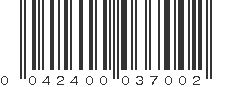 UPC 042400037002